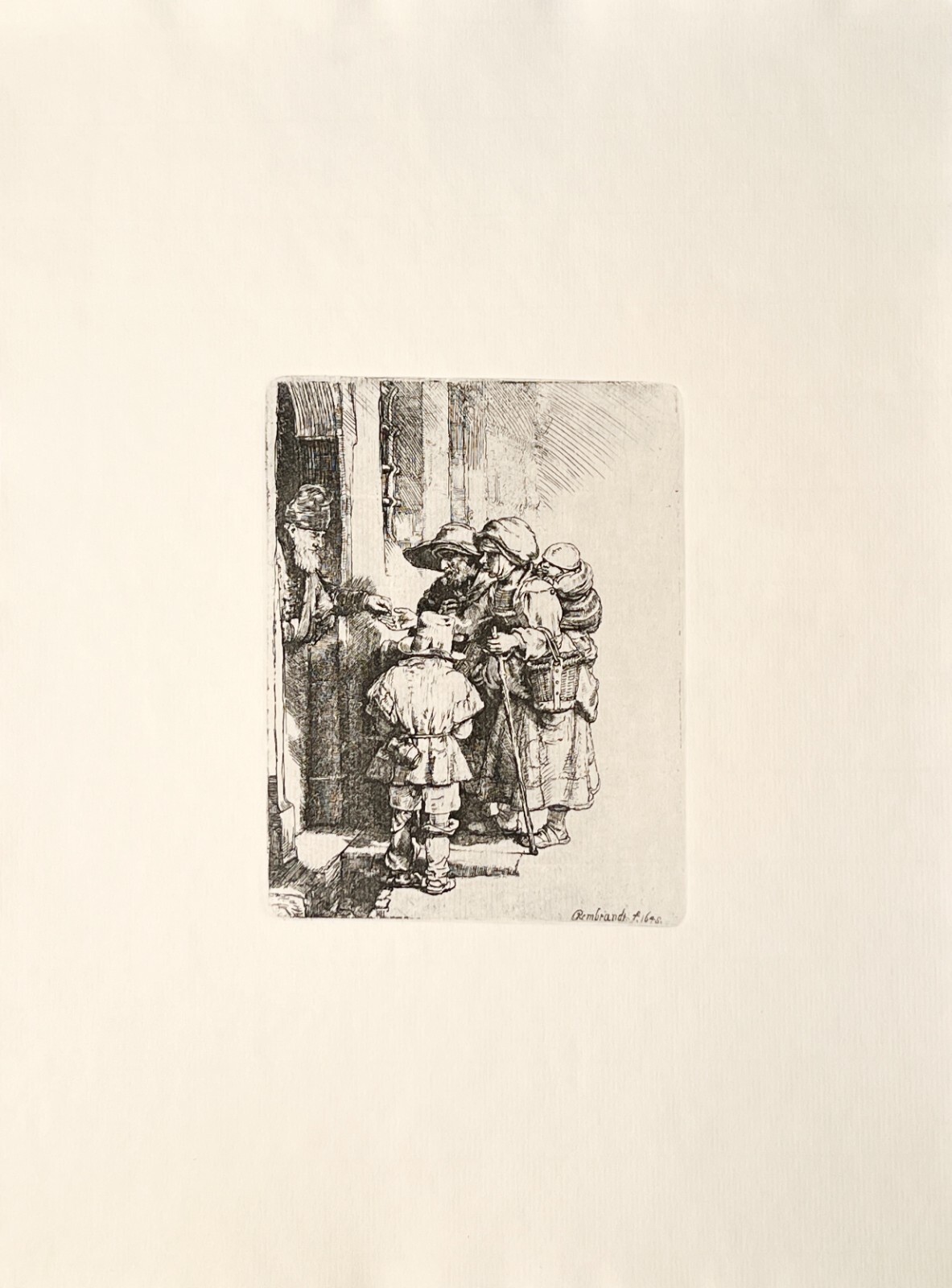REMBRANDT Etching(after) 38.5×28.7cm