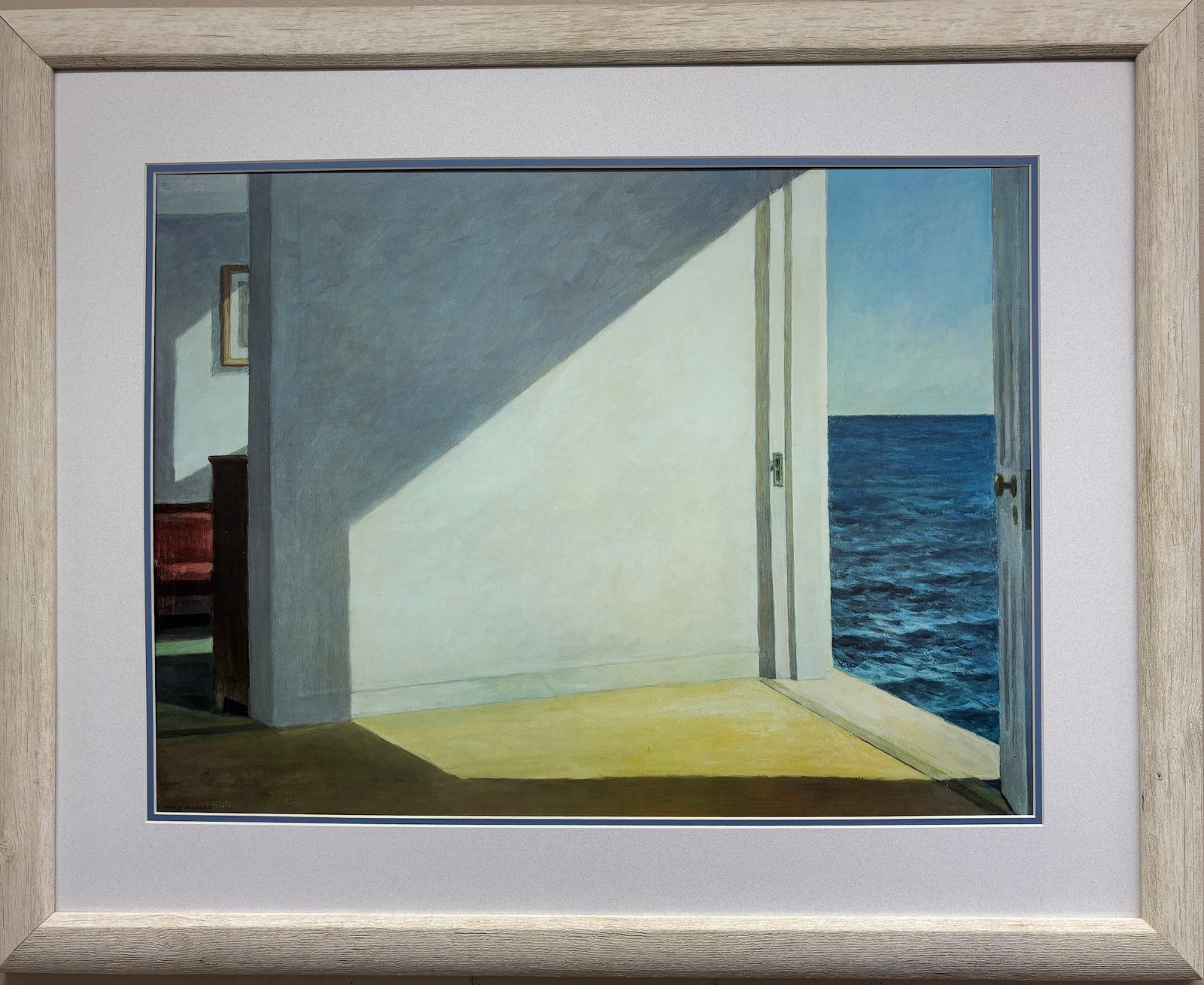 Edward Hopper “Rooms by the Sea” (Lg) New CUSTOM FRAMED Art Beach Ocean Seascape
