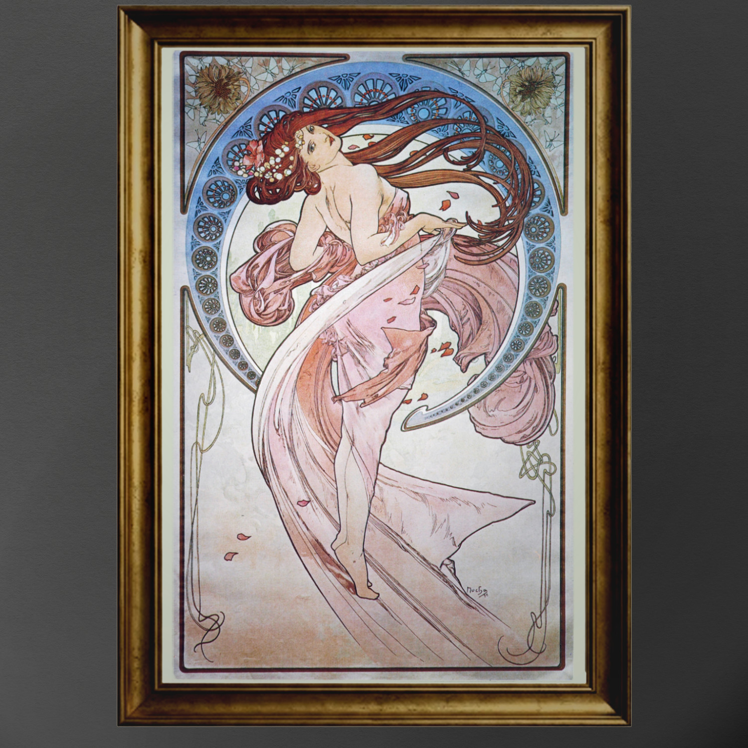 Mucha La Danse Art Nouveau Print 12×18 Vintage Wall Art Floral Home Decor Giclee