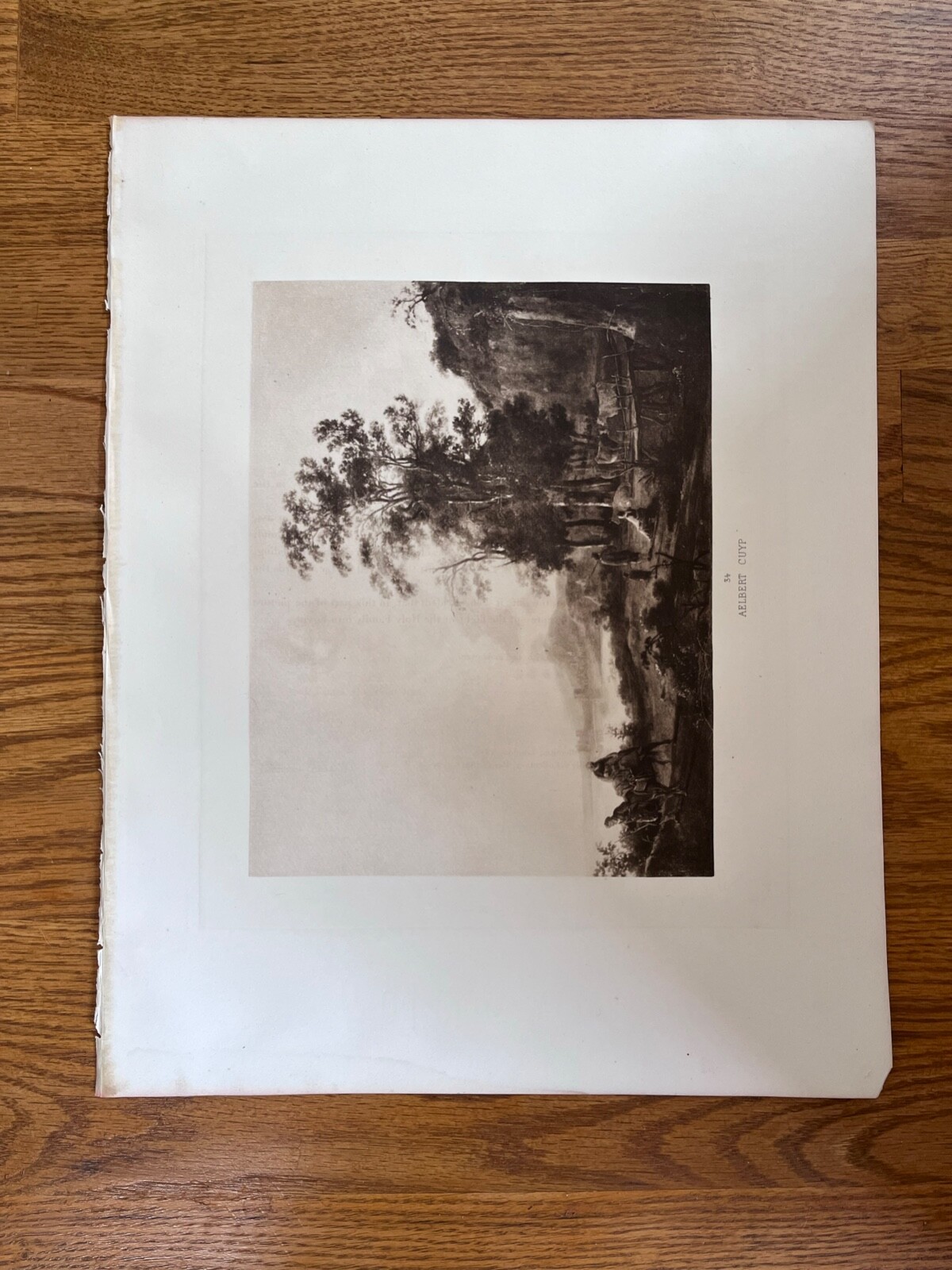 Mid Century Modern Double Sides Print 13″ x 16.5″ Artist Unknown Numbered 4