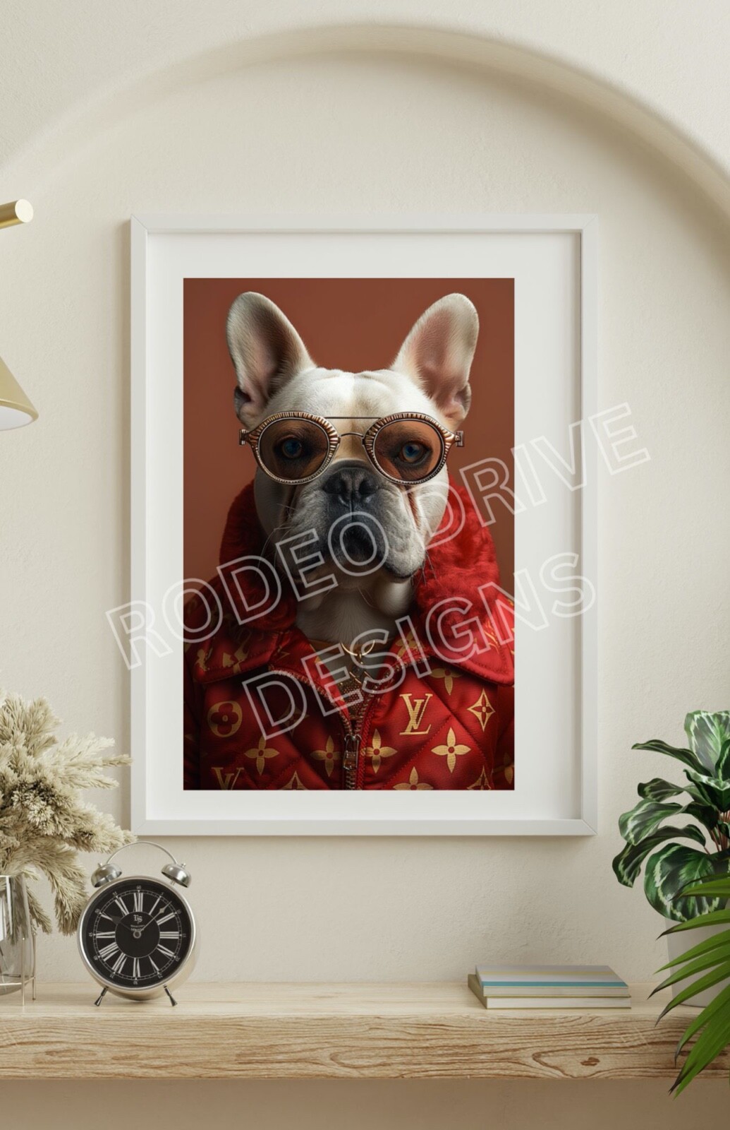 FRENCH BULLDOG WALL ART 11X17 WALL DECOR FRENCHIE ART GREAT GIFT FOR HOLIDAYS