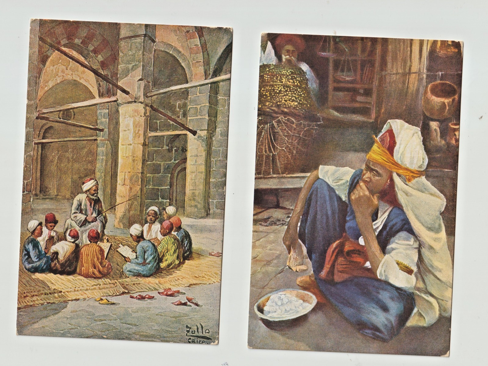 Morocco Tanger 2 Ethnic / Folk / Religion / Costumes vintage color postcards