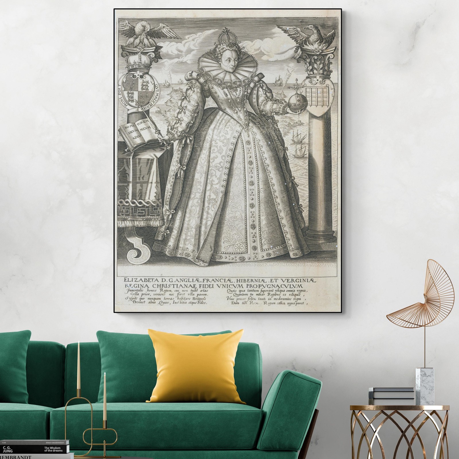 Queen Elizabeth I Portrait – 16th Century British Monarchy Art Print