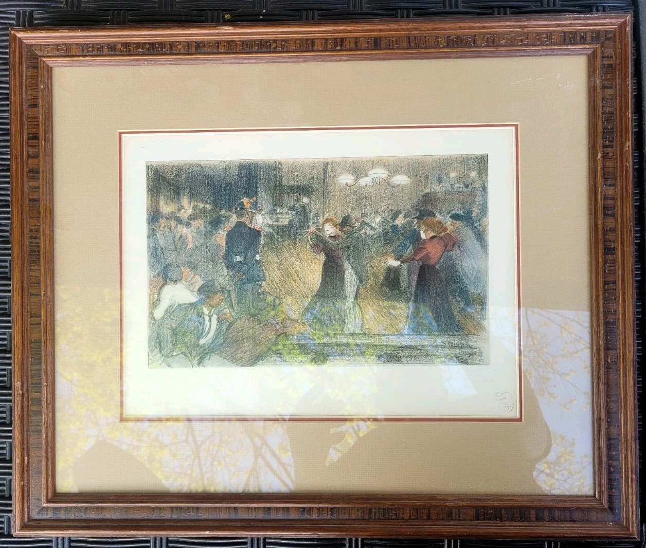 Original 1898 “Bal De Barriere”-Theophile Steinlen- L’Estampe Moderne Print