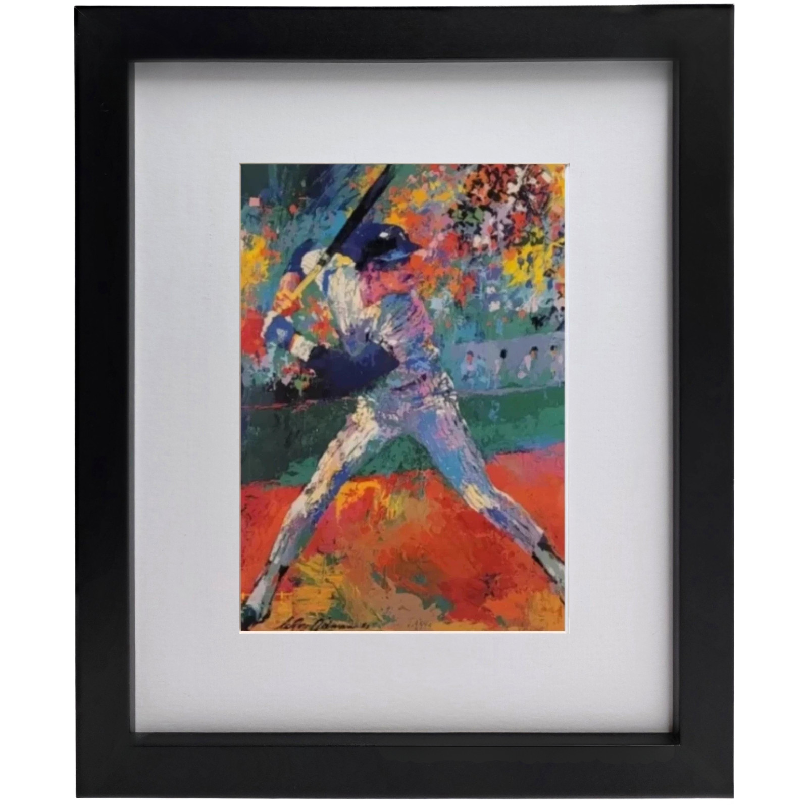 LEROY NEIMAN “Dave Winfield” Plate Signed Framed Baseball Sports Art Print