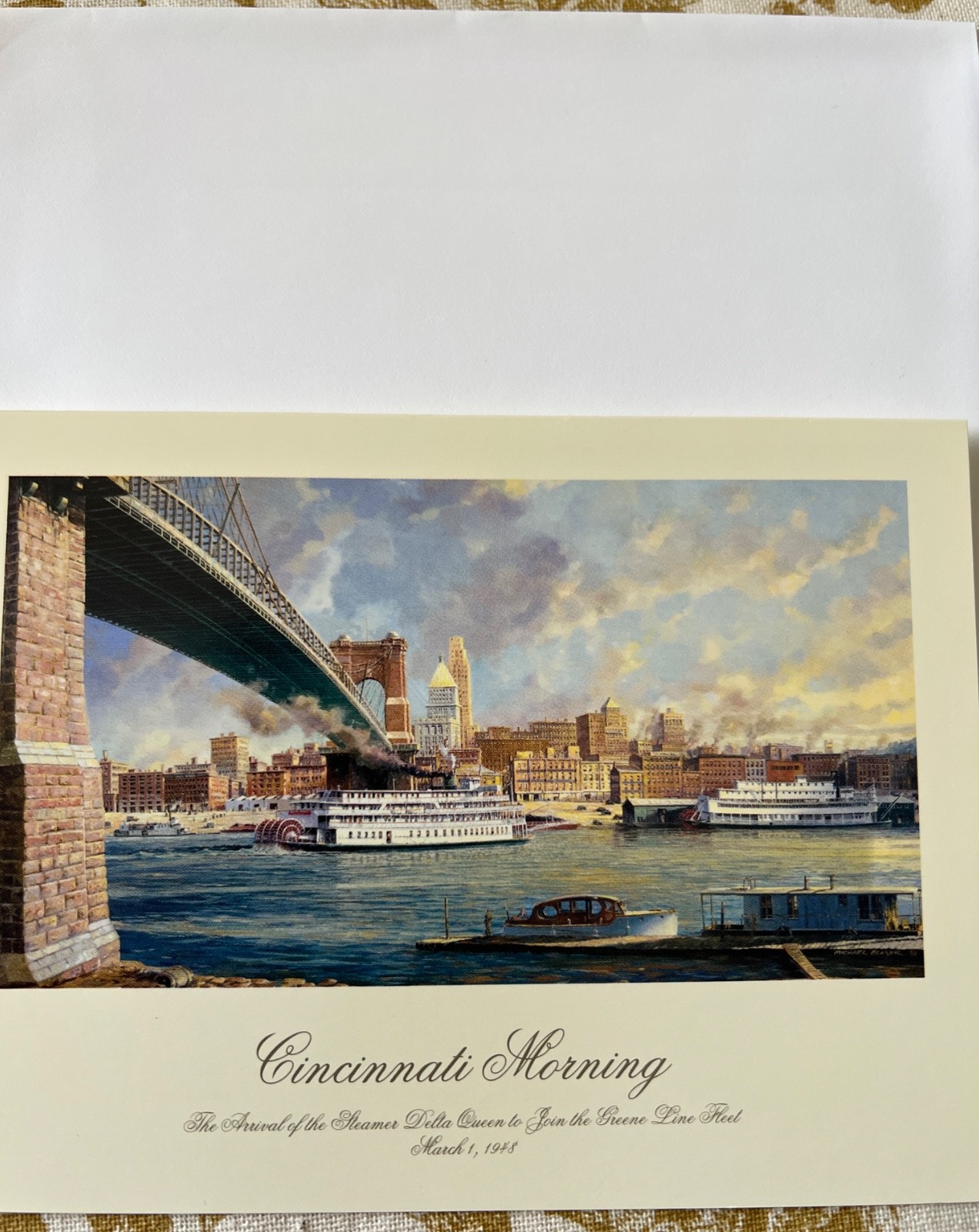 New Delta Queen Steamboat Co. Postcards (4) and Note Cards With Envelopes (5)