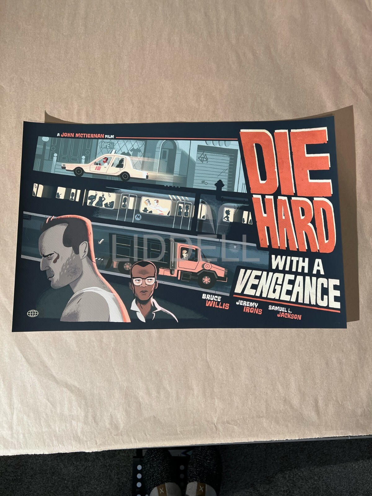Mondo Artist – Brogan – Die Hard with a Vengeance movie print – #d of 100