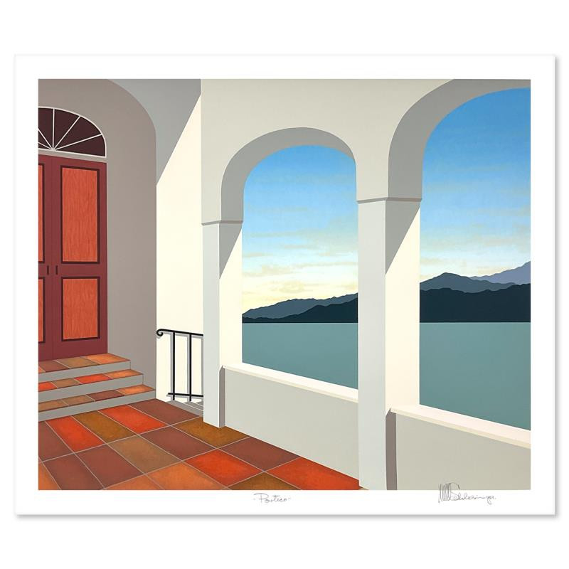 William Schlesinger (d.2011) “Portico” Hand Signed Limited Edition Serigraph
