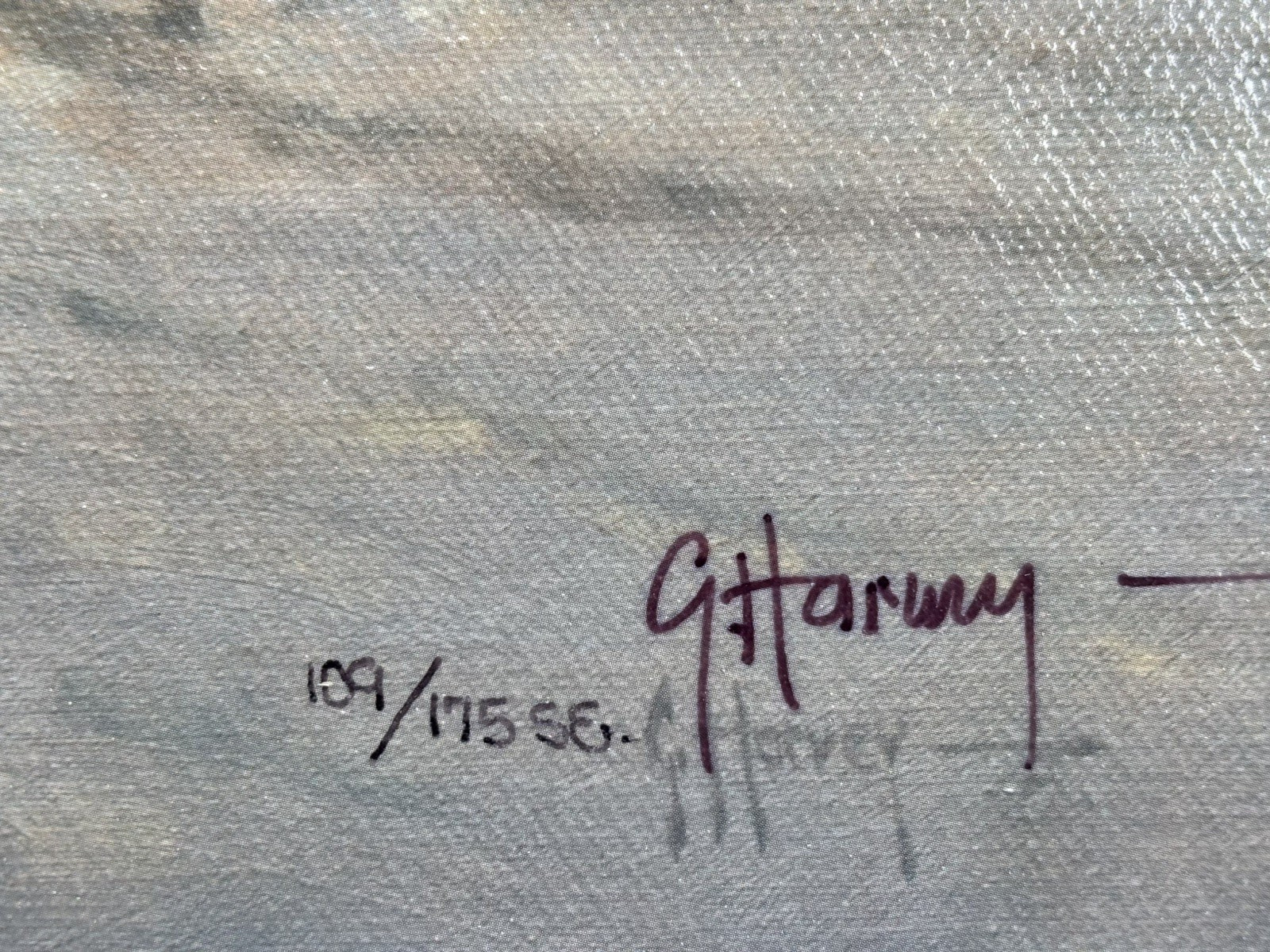 G Harvey We The People on Canvas SE 109/175 Signed COA