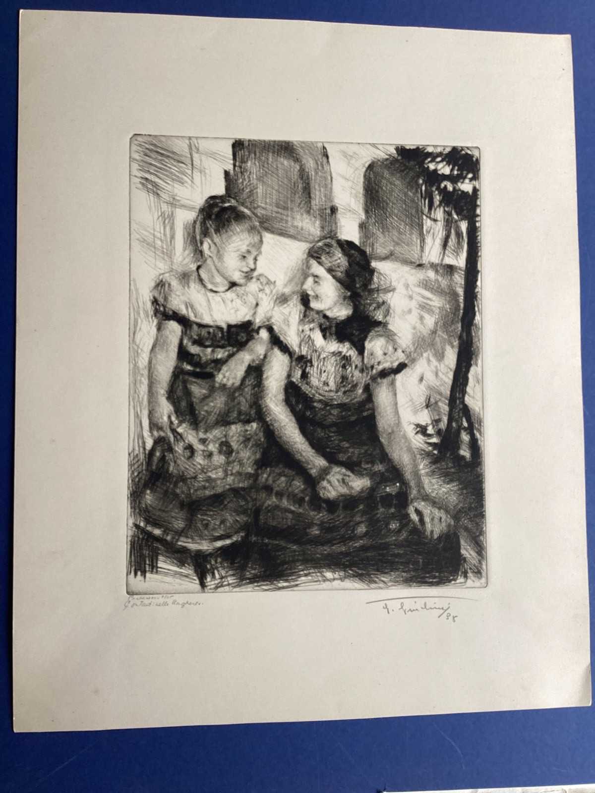 Beautiful 1938 Etching Edition 7/25 Signed Great Condition