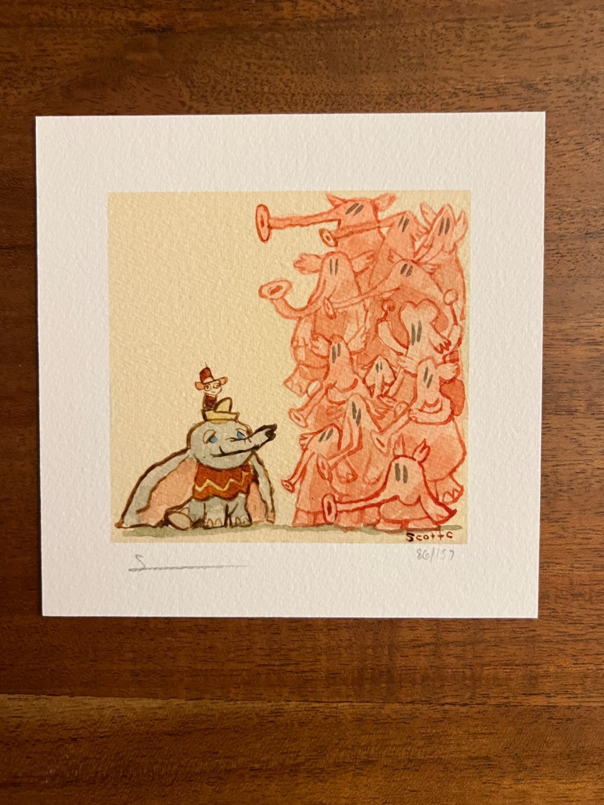 Scott C GREAT SHOWDOWNS: WALT DISNEY’S DUMBO (“The Elephants”) 2023 LE #86/159