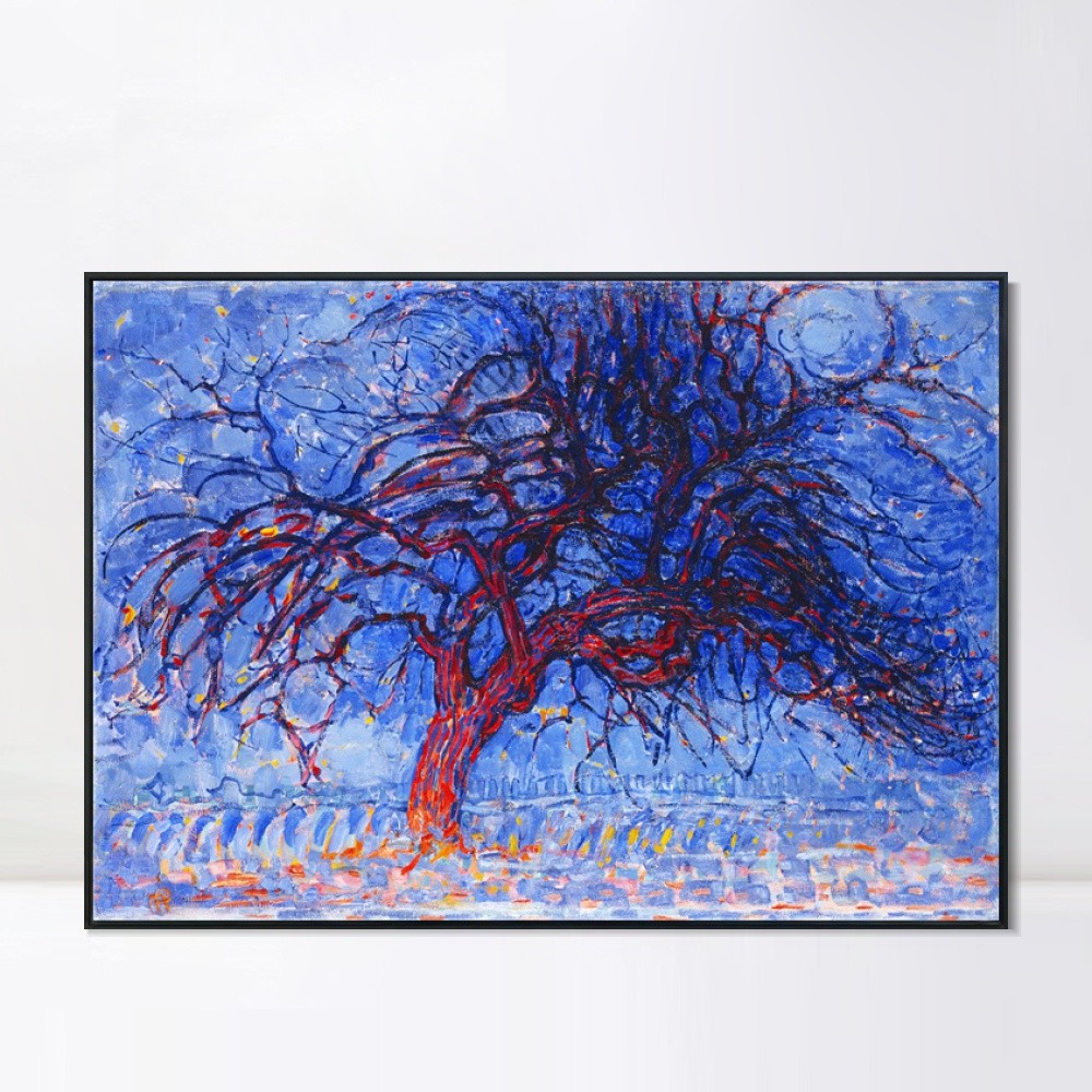 Framed Canvas Giclee Print Art Series#034 by Piet Cornelies Mondrian Home Decor
