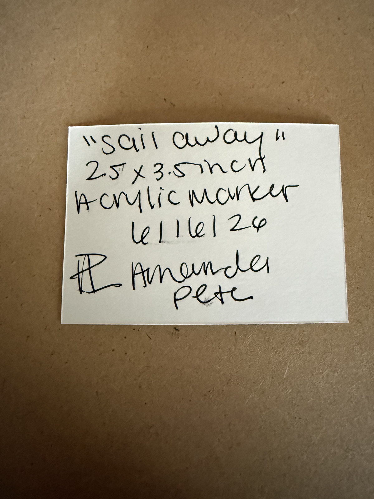 ACEO 2.5×3.5in Original by Amanda Pete