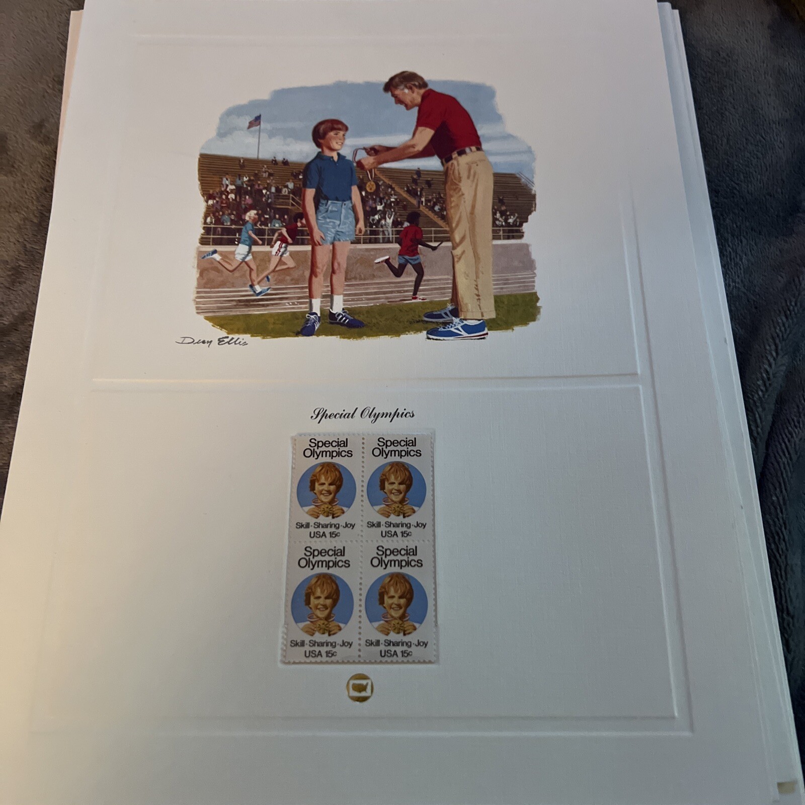 13 Various Illustrations Visions with Stamp Blocks Each Suitable For Framing
