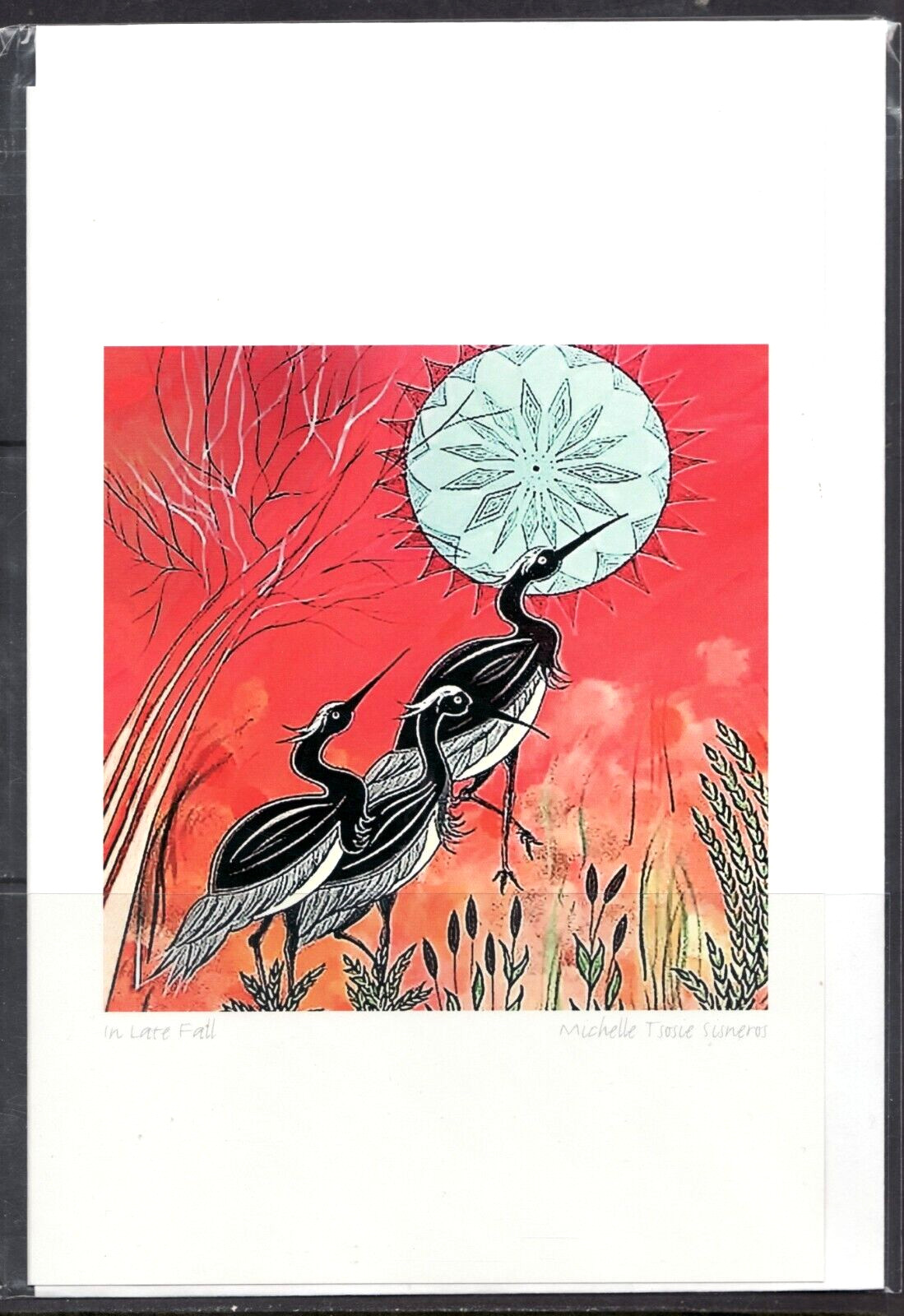 LATE FALL – Birds by Navajo artist Michelle Tsosie Sisneros New 6″ x 9″ Art Card