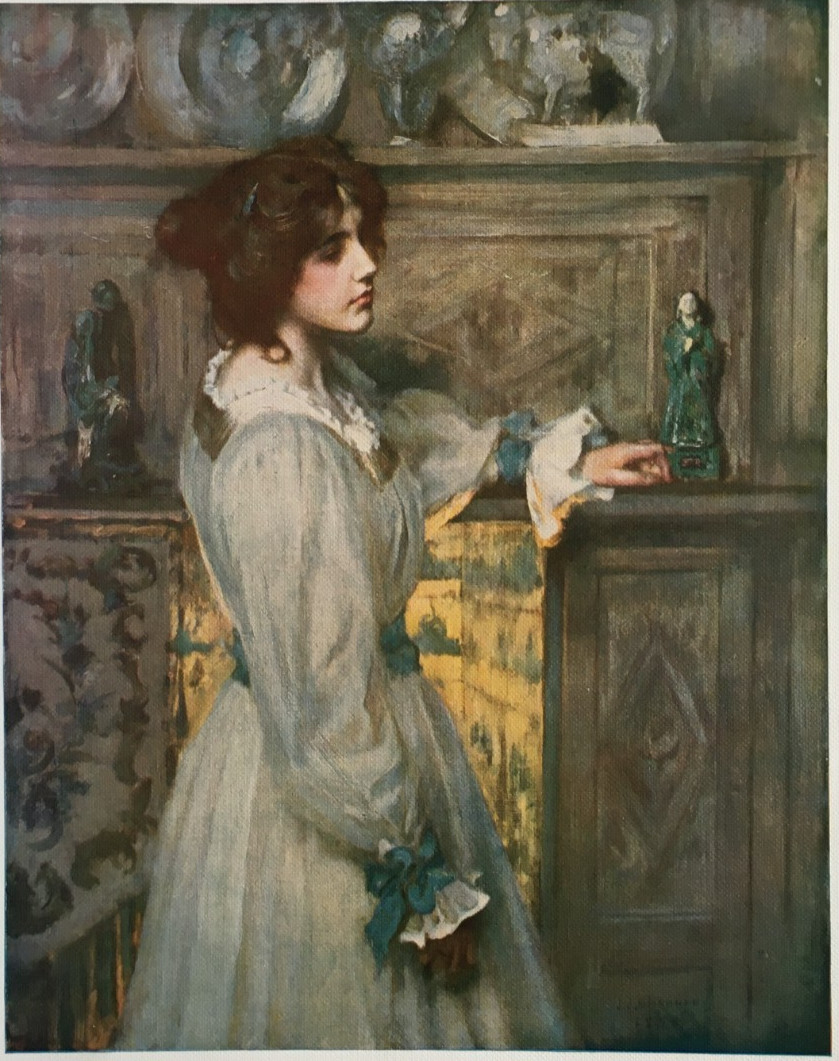 Reverie by Sir J J Shannon – Antique Print 1930