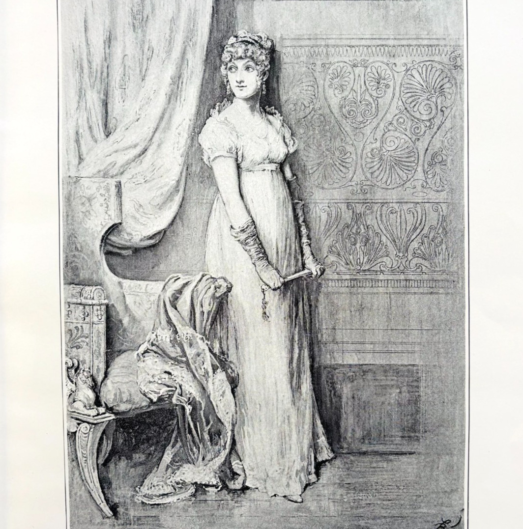1902 Becky Sharp Typogravure William Makepeace Thackeray Vanity Fair DWKK30G
