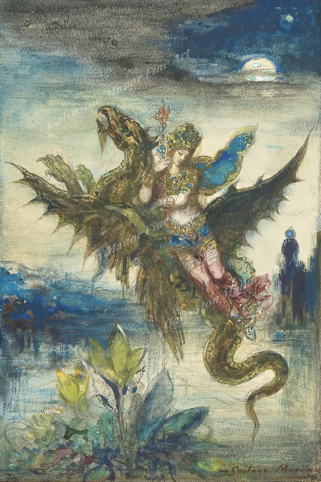 Dream of the Orient or The Peri by Gustave Moreau – giclee print