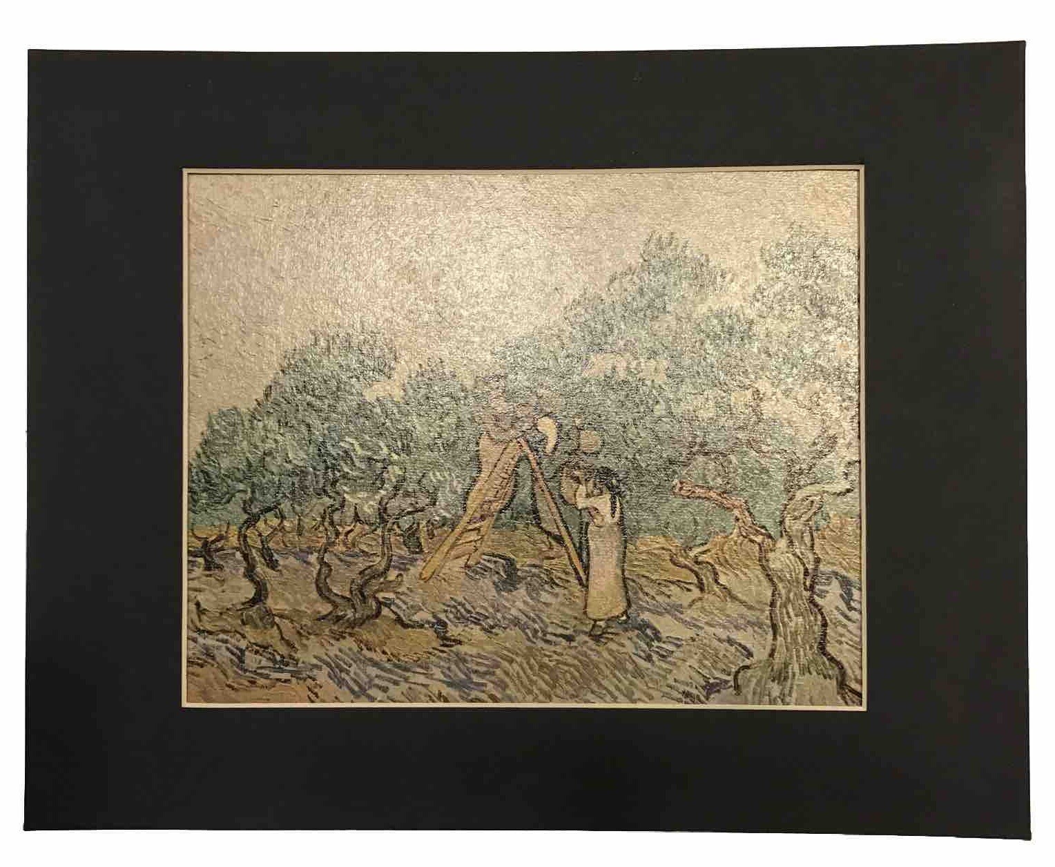 Van Goho Art Print The Olive Orchard 14 X 11 Abstract Not Signed No Frame