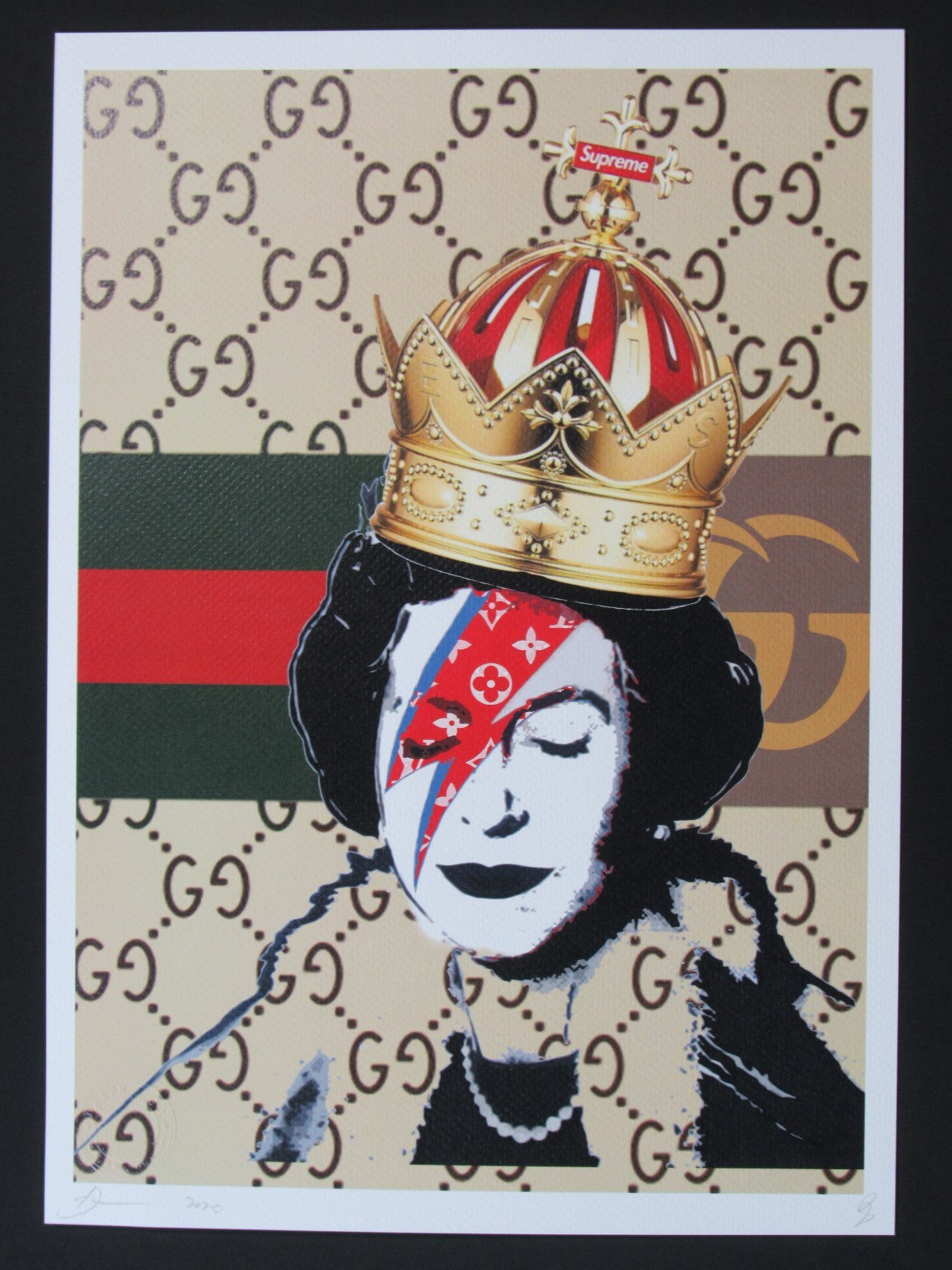 Death NYC 13×18 Pop Art Limited Edition Signed Numbered Queen Gucci Abstract COA