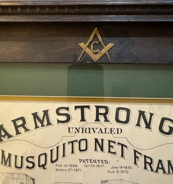 ANTIQUE LITHOGRAPH ADVERTISING PRINT-ORNATE 1880’s GESSO FRAME