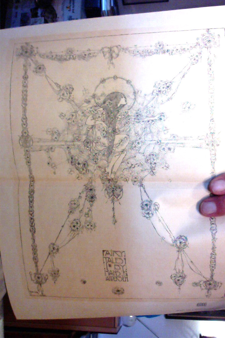 1902 Jessie Marion King Glasgow Girls +princess peacock +fairy tales 38cm! +text