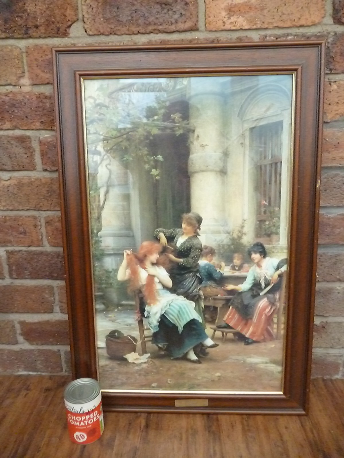 Alfresco Large Framed Signed print by Samuel Luke Fildes 1889