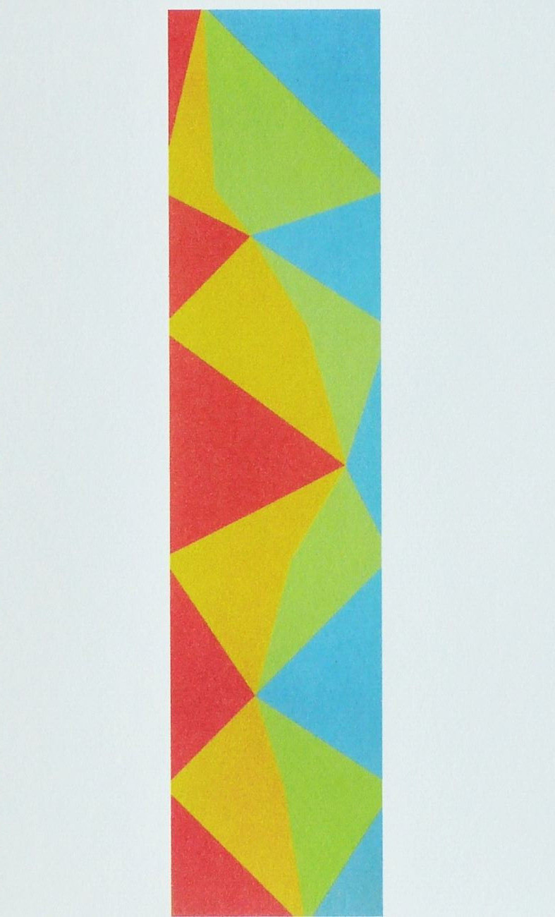 MAX BILL – 1965 Screen Graphy ” Balance with Four Color Quantums”
