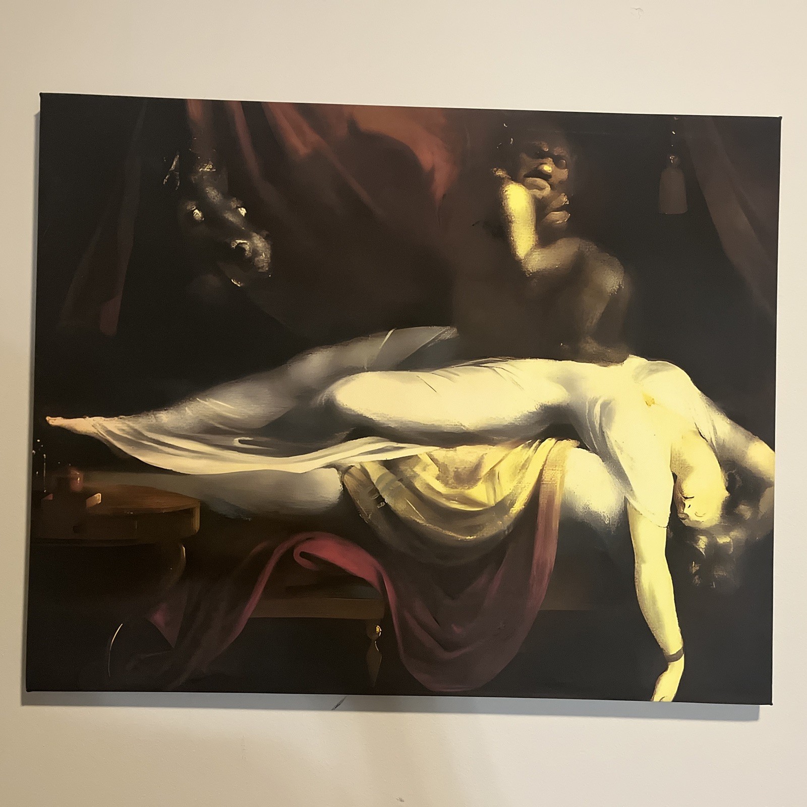 Henry Fuseli/The Nightmare,1766,vintage/Canvas Wall Art Picture Print