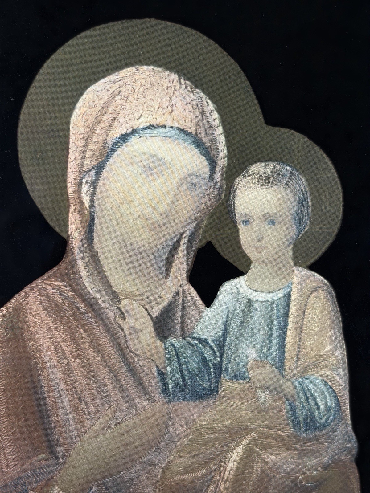 Rare Metal Etching 1982 Madonna & Child 6×6” Marketing Associates Inc England
