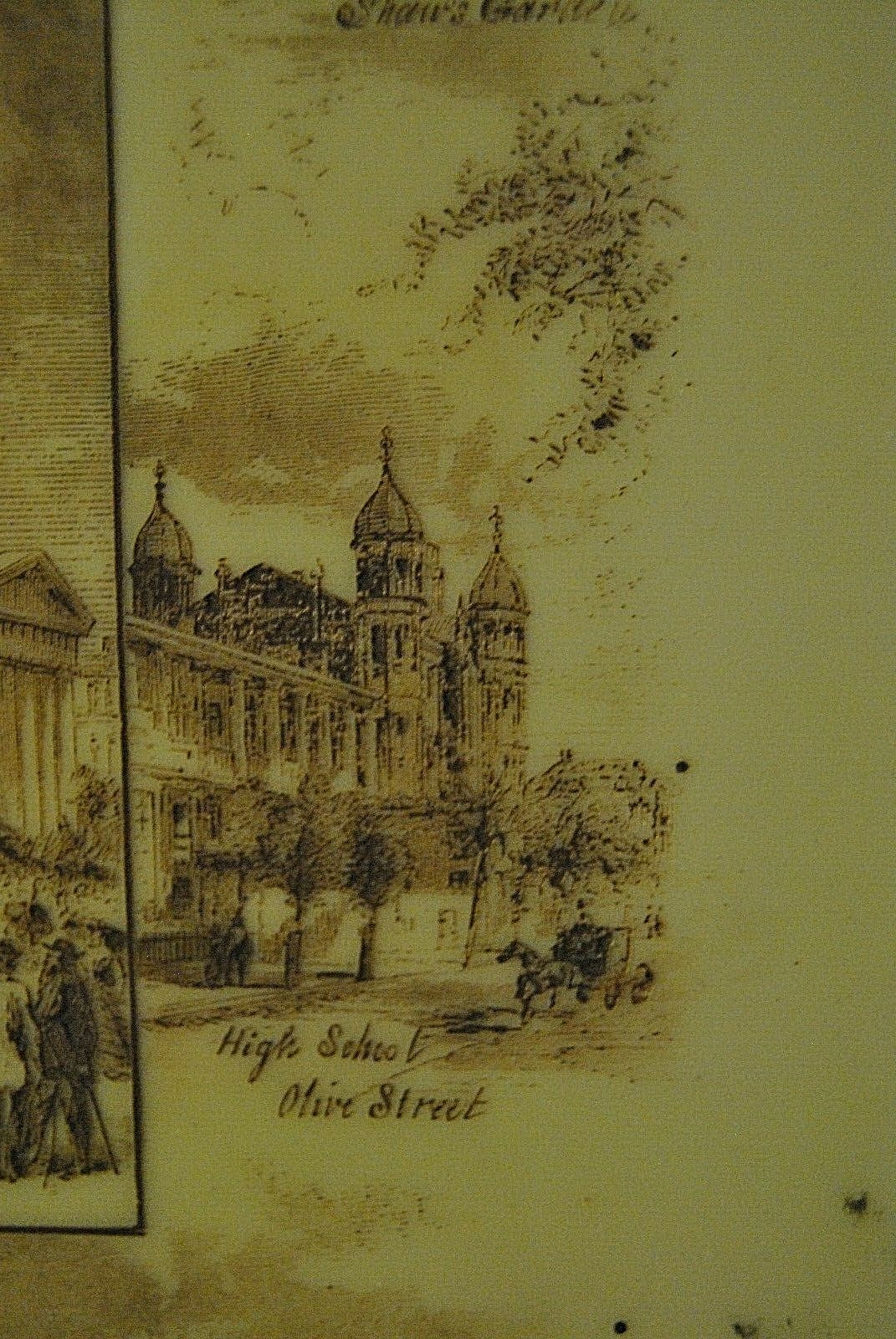 Scenes in St. Louis, Missouri: 1874 Antique Original Engraving