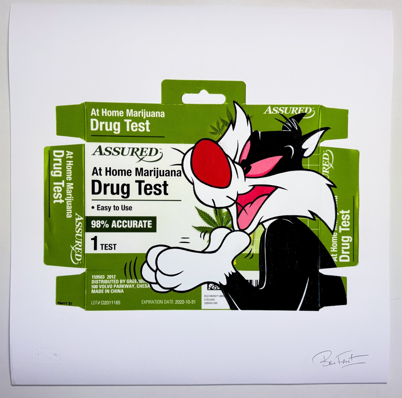 Ben Frost Drug Weed Test Oversized Edition – FULL SET!! 8 PRINTS #1 GRAIL LOT!!