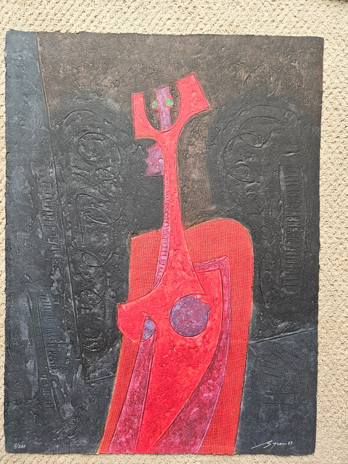 Byron Galvez – Rosa – Signed & Numbered Acryligraph – 2 of 250, 23.5″ X 31.5″