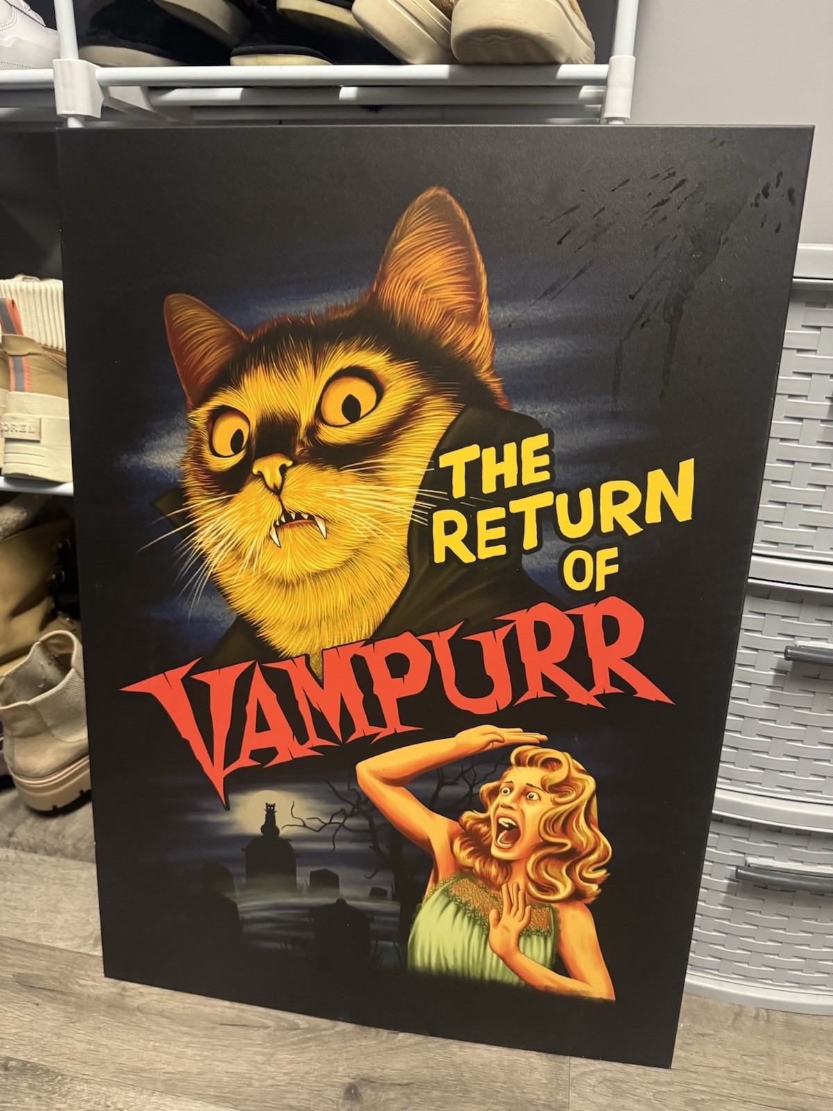 Displate Decorative Metal Sign The Return Of Vampurr 26.5 In L x 19 In W