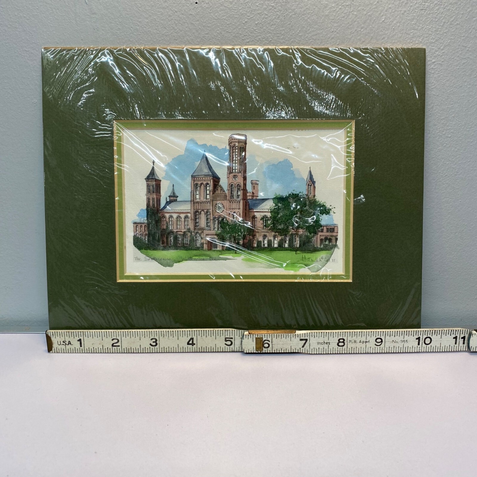 Vintage Watercolor Prints U.S. Capitol Smithsonian By Andrew P. De Dula 8″x10″