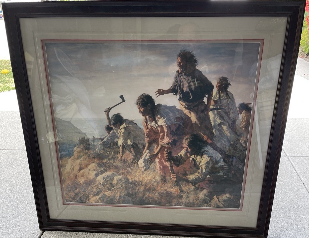 Howard Terpning ‘Digging in at Sappa Creek’ Signed Numbered Art Print 265/650