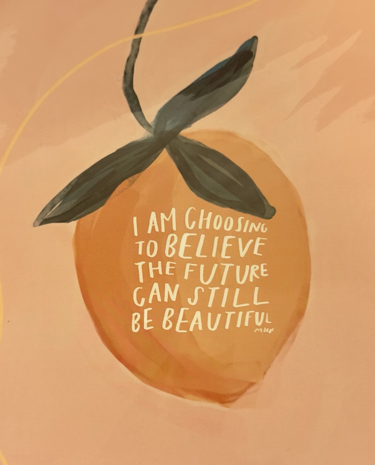 Set of 2 8×10 Wall Desk decor Inspirational Art Prints Plaques New Peach cactus