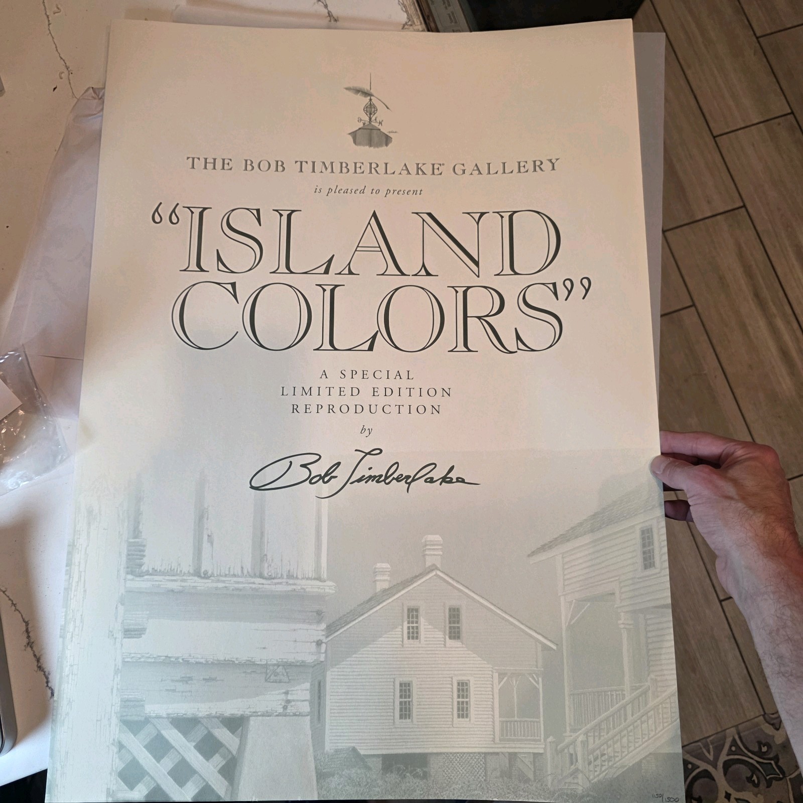 Bob Timberlake Print “Island Colors” Signed & Numbered 1150/1500 with COA