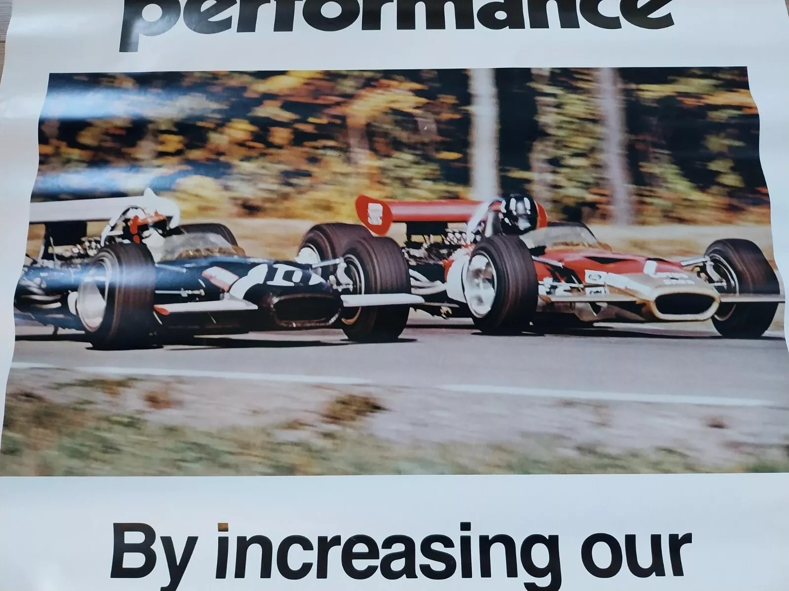 Vintage 1973 Formula 1 Original Advertising Poster Better Work Jobs Printed USA