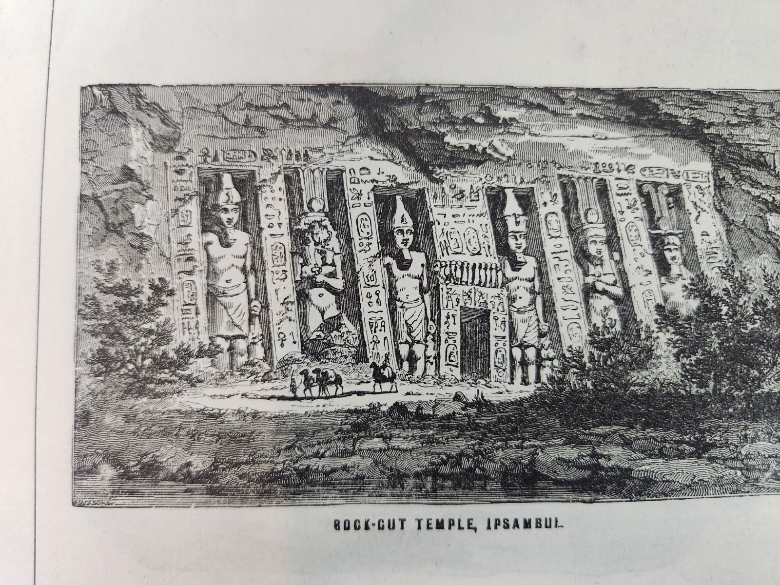 Biblical Scenery Illustrations Antique 1875 Bible Art Double Sided Book Prints