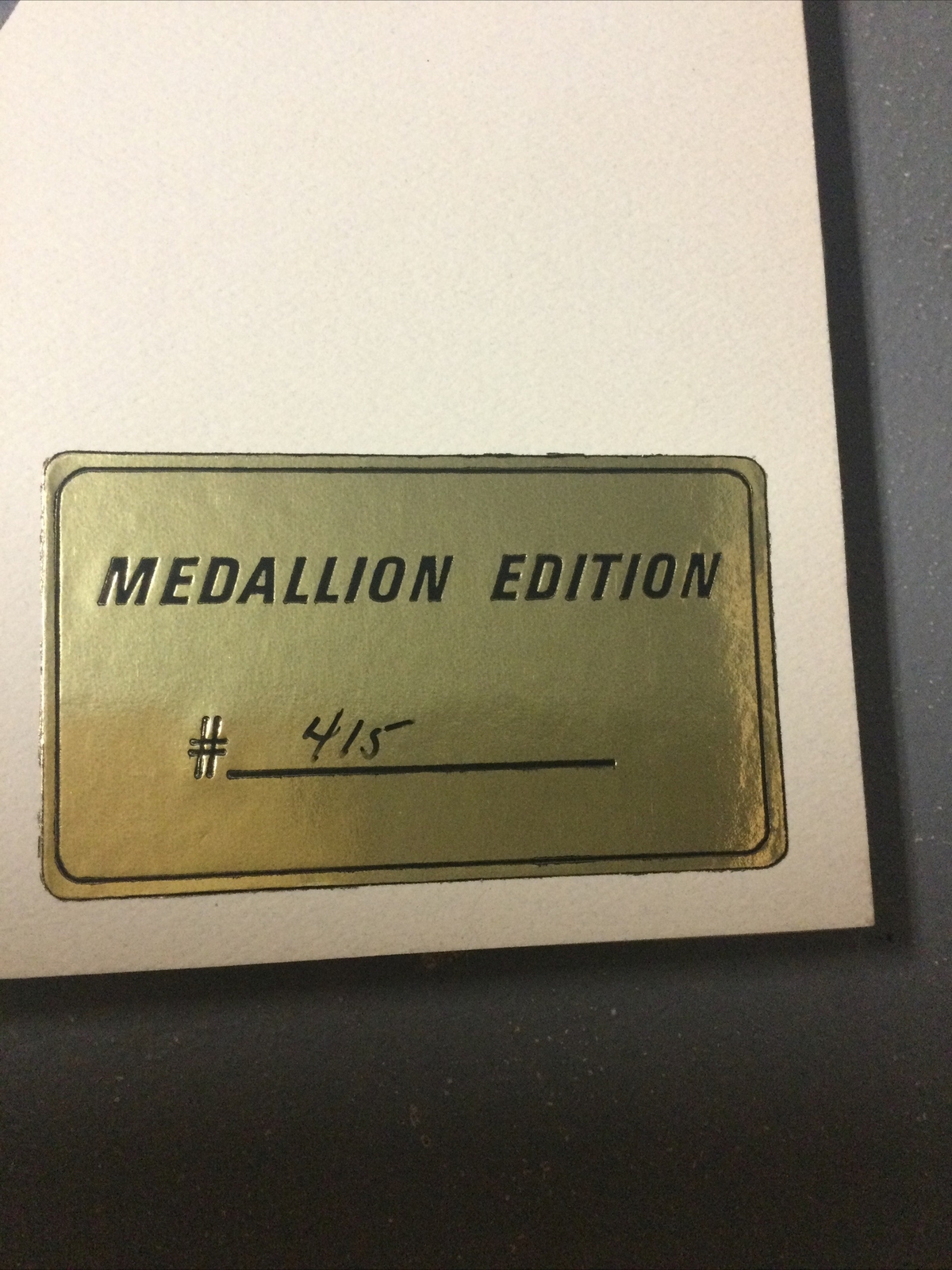 1992-1993 “First Of State South Carolina Saltwater” Medallion Edition #415/500