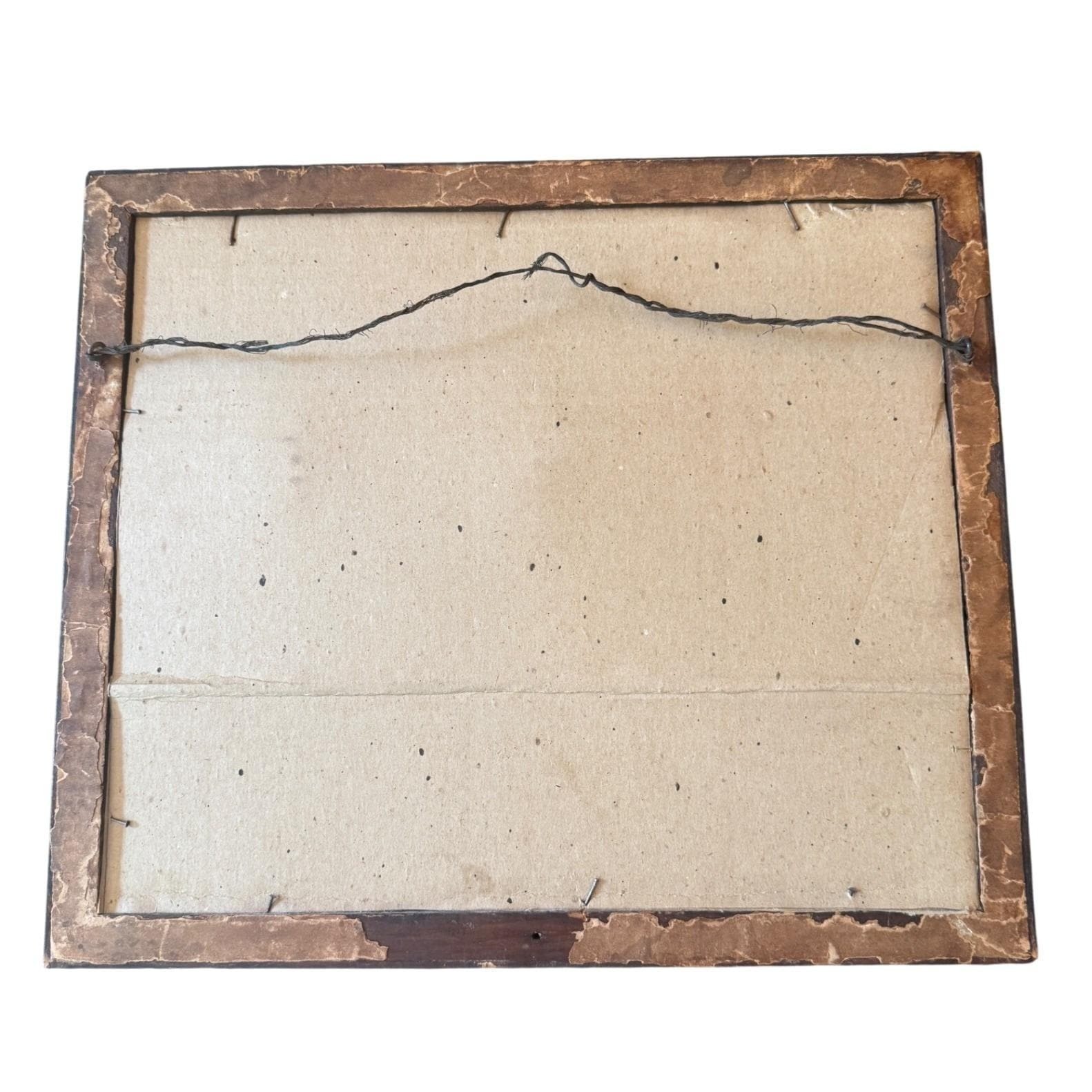Vintage Winter Farmhouse Print – Ornate Silver Frame Snowy Mountain Sunset Art