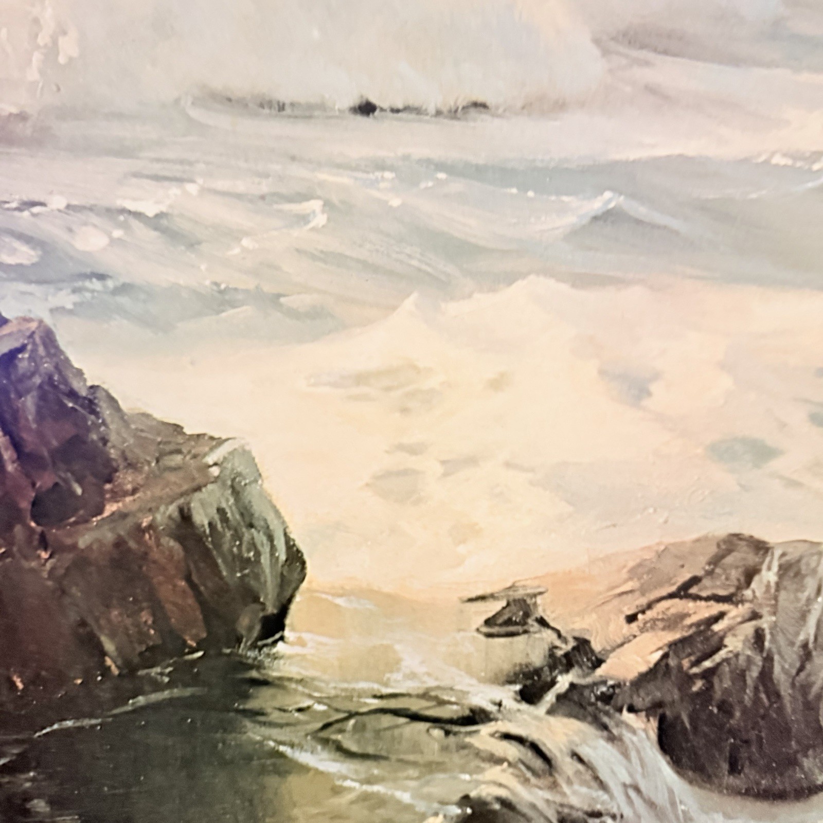 VERNON KERR Exhilaration Art Print Vintage Litho Large 38×25.5” 1977 Landscape