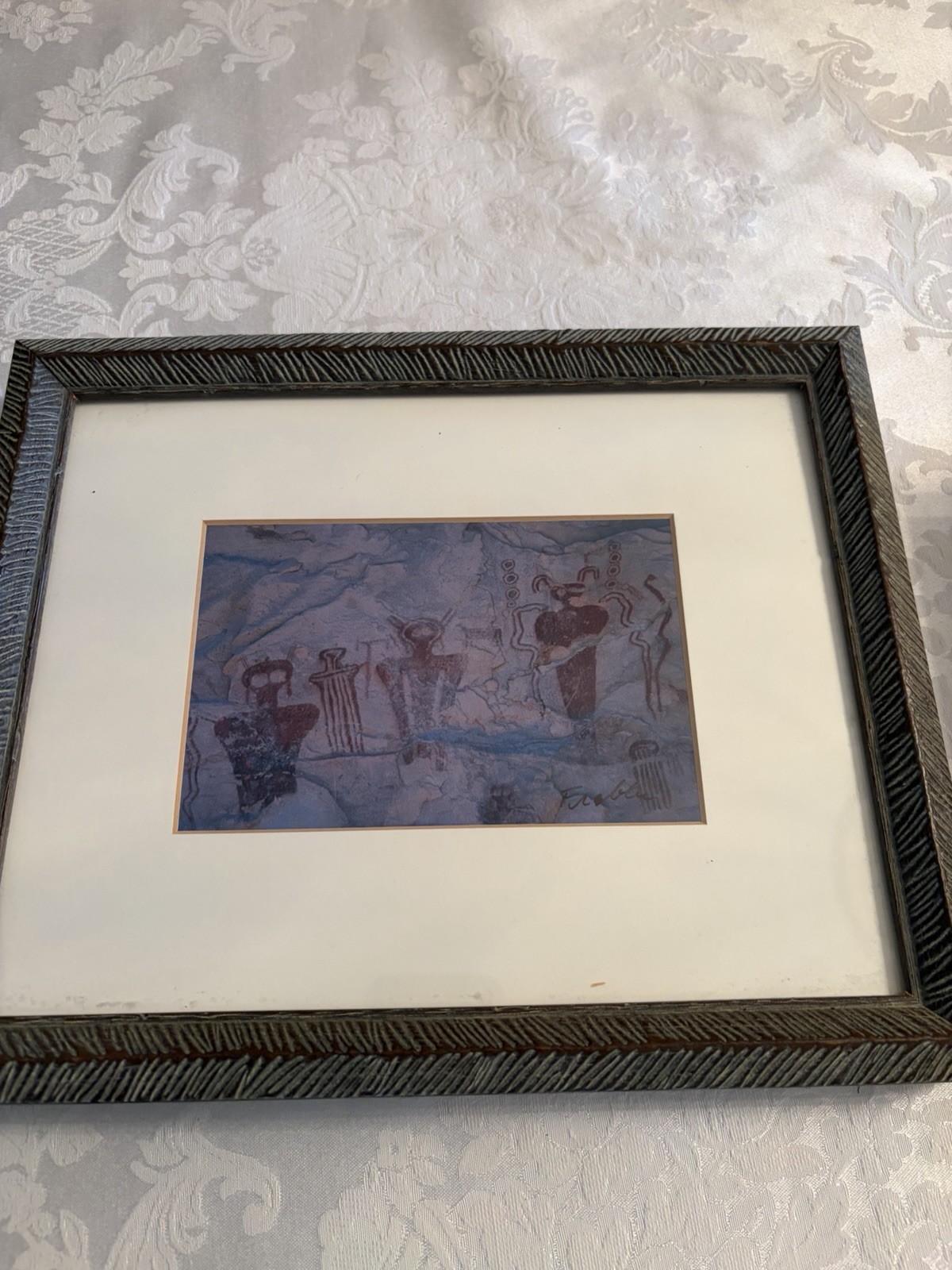 Pud Franzblau Sego Canyon Utah Rock Art Print 6”X 4” Print Matted 11”X 9” Frame