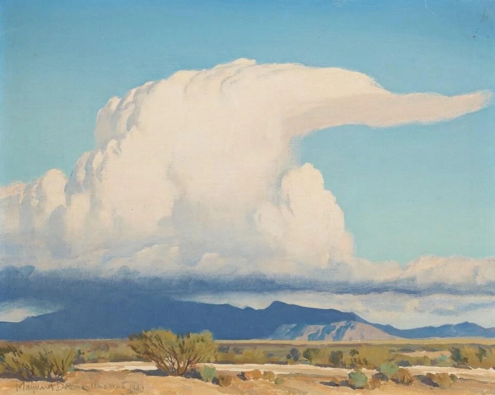 Cloud Art Print – Maynard Dixon – Southwestern Desert Landscape 1933 wall art