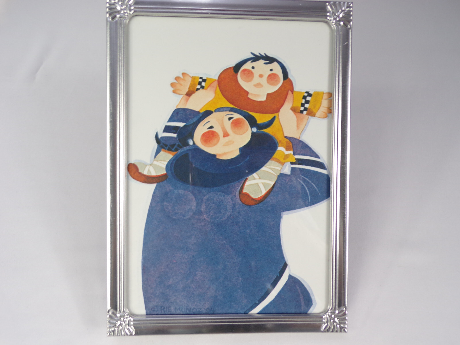 Rie Munoz Framed GAMBELL MOTHER Art Card Print Frame Size 5.5″ x 7.5″ Alaskan