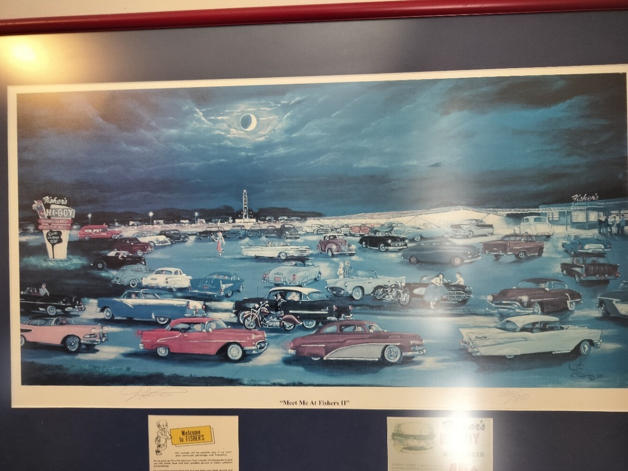 Jerry L Rice Signed 288/850 Meet Me at Fisher’s II Springfield MO Framed Print