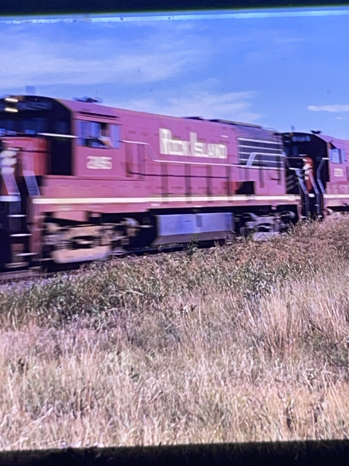 1967 Rock Island Railroad Locomotive 2.5in Orig Slide 321