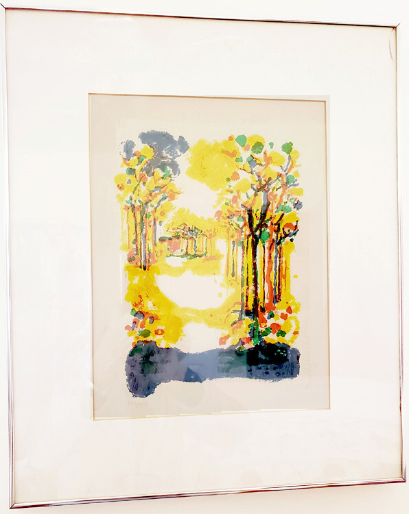 RONALD JULIUS CHRISTENSEN “YELLOW WOOD” 1978 LITHOGRAPH HAND SIGNED IN PENCIL
