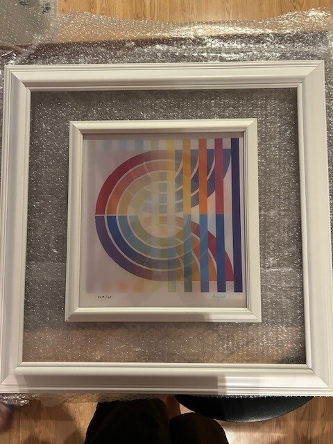 Yacoov Agam “Holo 9A-11A-12B” Agamograph – COA and Appraisal – Mesmerizing Piece